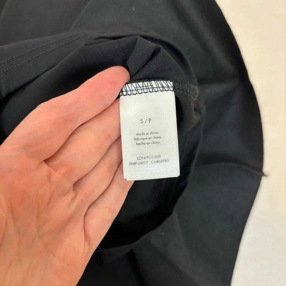 WEWOREWHAT Faux Leather Tennis Skirt in Black Size S